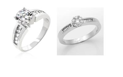 Images of White Gold Engagement Rings Under 100