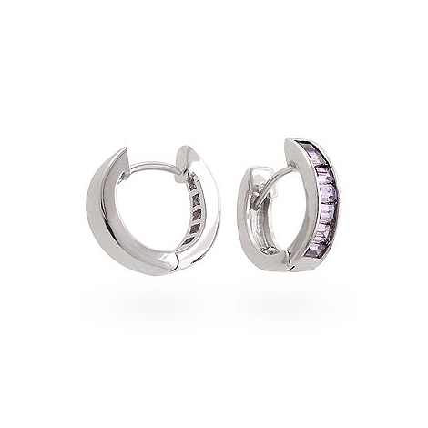 Lilac Circlet Earrings - Designer Fashion Jewelry