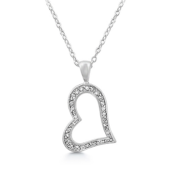 Heart Silhouette Pendant - Designer Gifts from DT