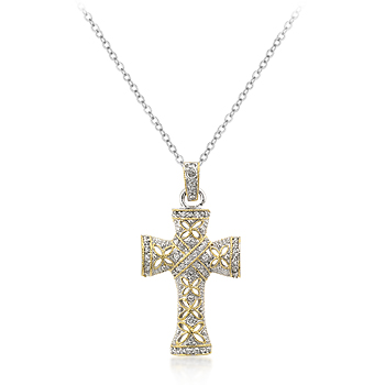 Contemporary Elegant Cross Pendant