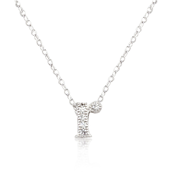 Classic Micro-Pave Initial R Pendant