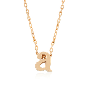 Rose Gold Initial A Pendant - DT Jewellery Store