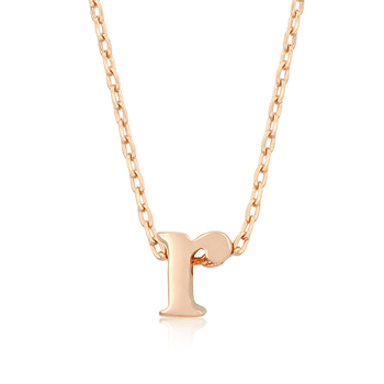 Rose Gold Initial R Pendant From DT Jewelry Store