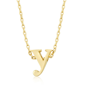 Golden Initial Y Pendant From DT Jewellers