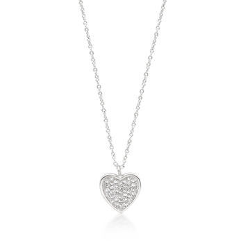 Pave Heart Pendant From DT Jewellery Store