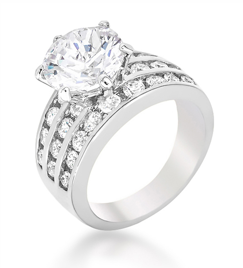 7.5 CT Cocktail Classic Pave Engagement Ring