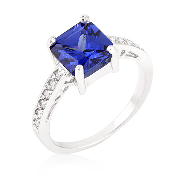 Engagement Princess Purple Ring 2.1 CT