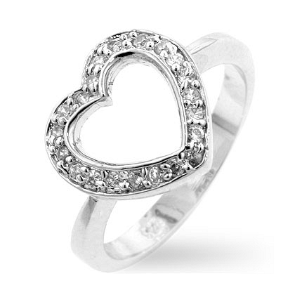 Sterling Silver Heart Silver Ring