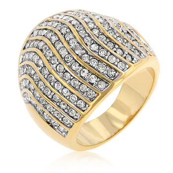 Pave Crystal Cocktail Ring - Jewelry Sale