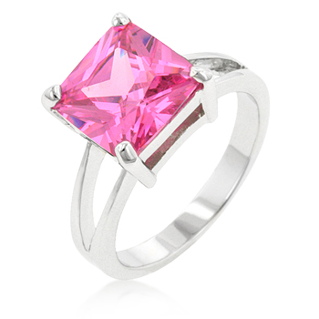 Solitaire Pink Ice Gypsy Ring