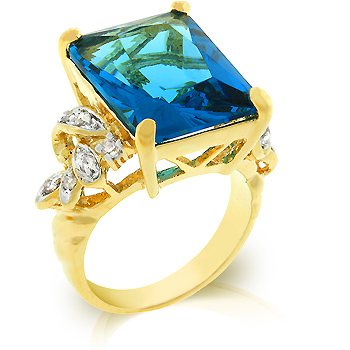 Blue Lagoon Cocktail Ring - Fashion Jewelry