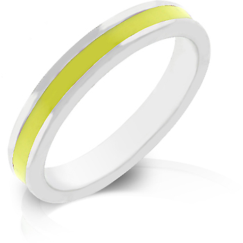 Yellow Enamel Eternity Ring - DT Jewelers