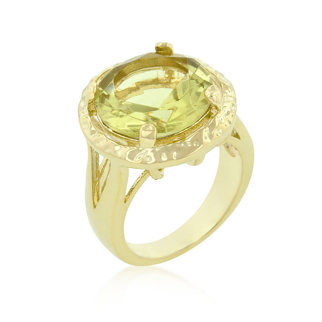 Yellow CZ Organic Ring From DT Jewelry Store