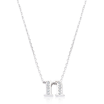Classic Pave Initial N Pendant