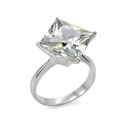 cz engagement ring with princess cut product details product line ring ...