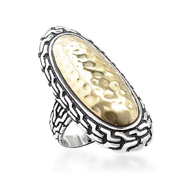 Lovely Two Tone Vintage Fashion Ring