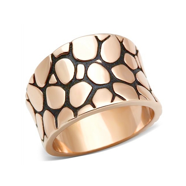 14K Rose Gold Plated Modern Fashion Ring