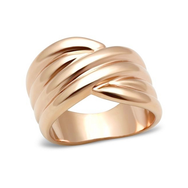 Classy 14K Rose Gold Plated Band Fashion Ring