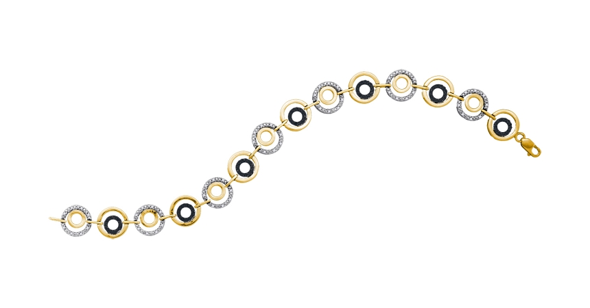 0.35 CT Diamond Bracelet Yellow gold