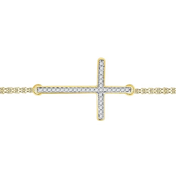 0.10 CT Diamond Bracelet Yellow gold