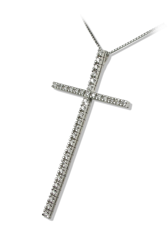 Fine 18K Gold Cross Necklace