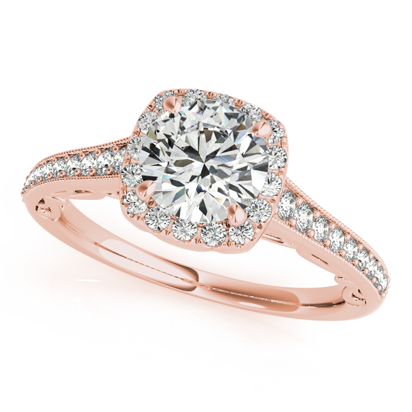 Exclusive Vintage Filigree Diamond Engagement Ring Milgrain Design