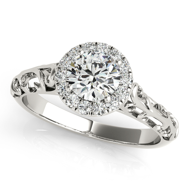 Unique Design Antique Style Diamond Engagement Ring