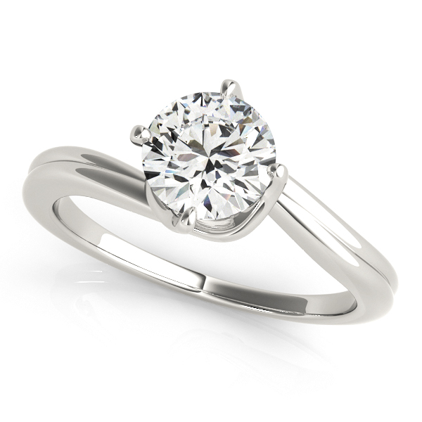 Infinitely Elegant Solitaire Bypass Diamond Engagement Ring