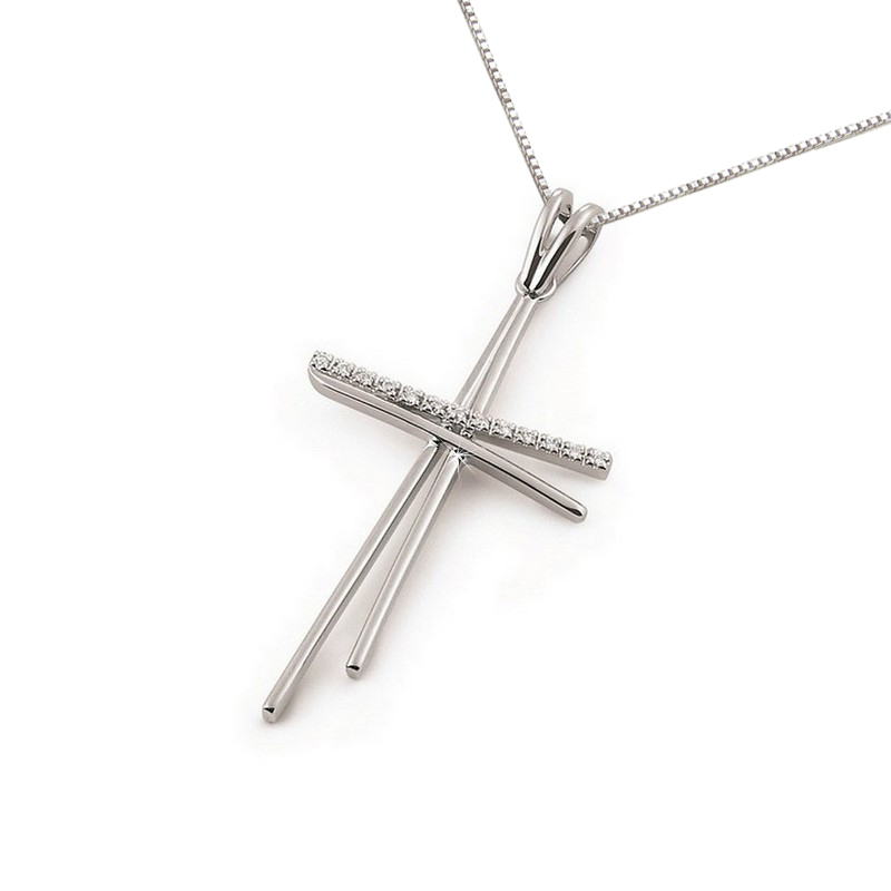Unique Double Cross Necklace for Women