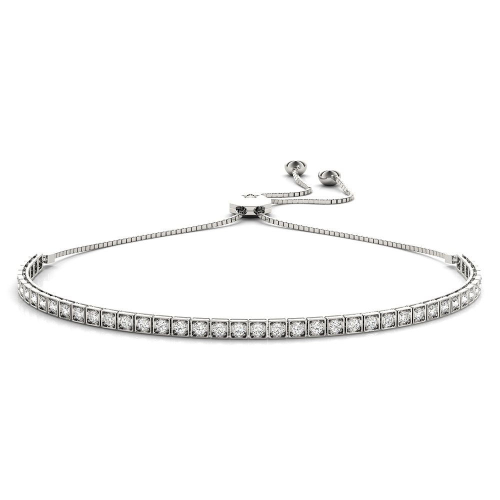 Couture Adjustable Tennis Bracelet with 3/4 CT Diamonds