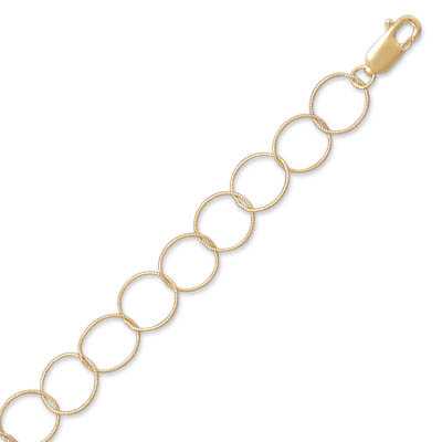 7" 14/20 Gold Filled Twist Link Bracelet