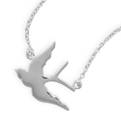 17" Soaring Swallow Necklace