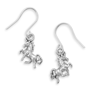Unicorn Earrings on French Wire