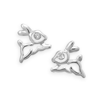 Cut Out Bunny Post Earrings