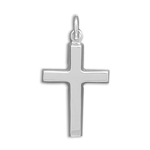 Plain Polished Cross Pendant
