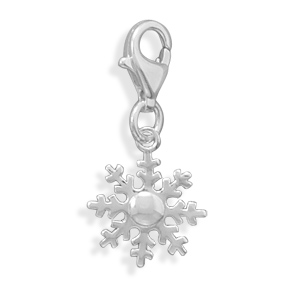 Snowflake Charm with Lobster Clasp