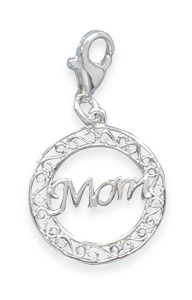 Mom Charm with Lobster Clasp