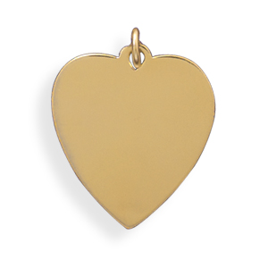 14/20 Gold Filled Engravable Heart Pendant