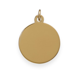 14/20 Gold Filled Round Engravable Tag