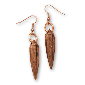 Copper Spike Earrings