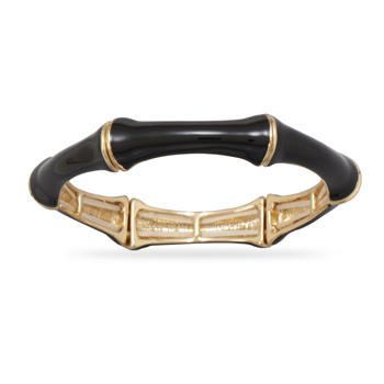 Black Bamboo Fashion Bangle Bracelet