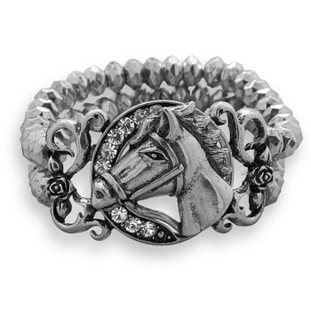 Horse Design Fashion Stretch Bracelet