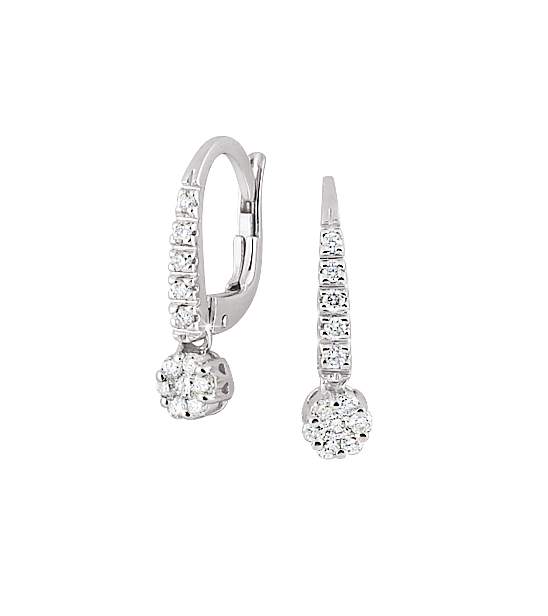 Luxury Itlian Diamond Earrings 1/3 CT Diamonds