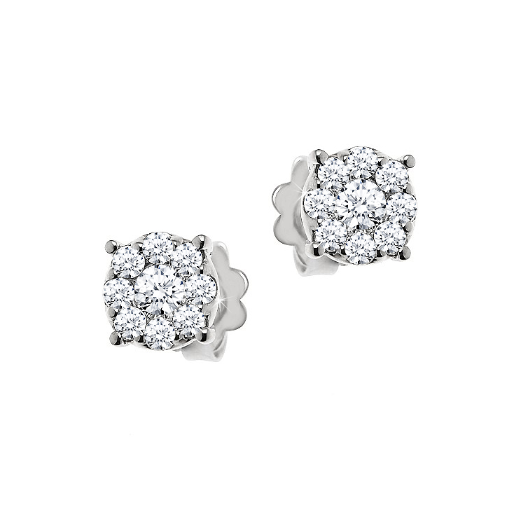 Diamond Stud Earrings 3/4CT from Italy