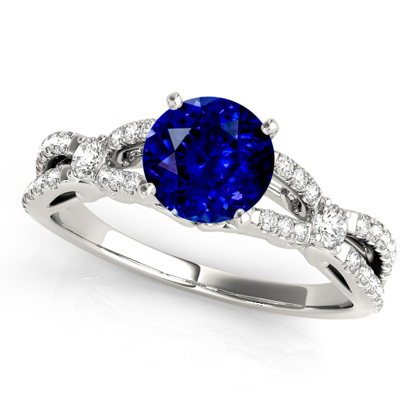 Exclusive Infinity Sapphire Engagement Ring