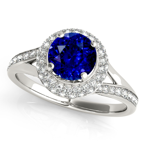Unequaled Double Halo Sapphire Engagement Ring