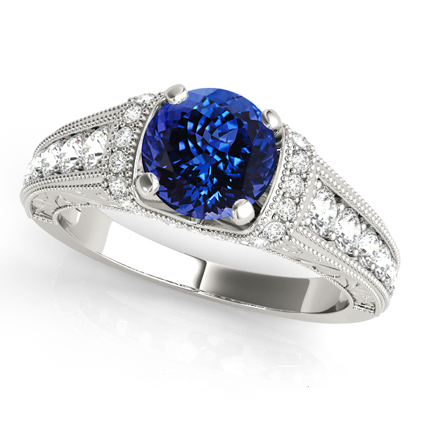 Incomparable Vintage Tanzanite Engagement Ring