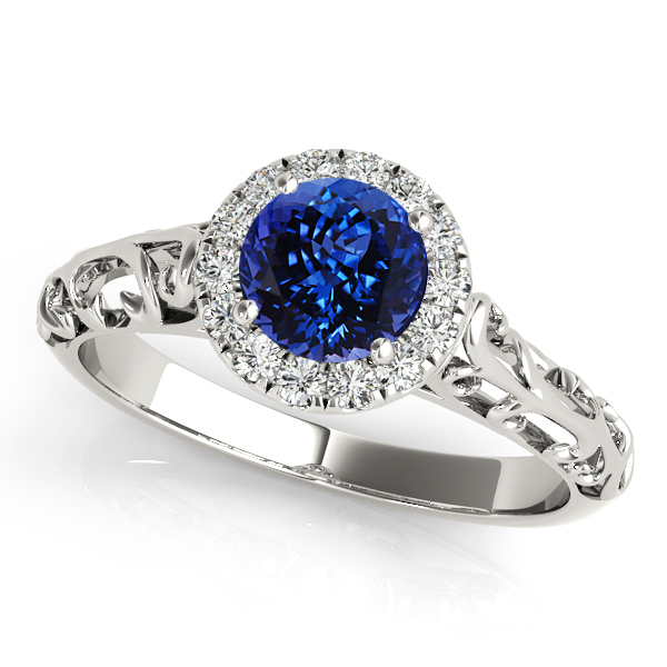 Unique Vintage Style Tanzanite Engagement Ring