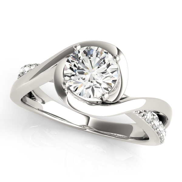 Beautiful Engagement Ring with Split Shank & Bypass