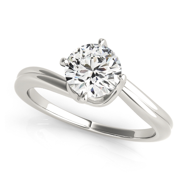 Contemporary Solitaire Engagement Ring with a Prong Setting